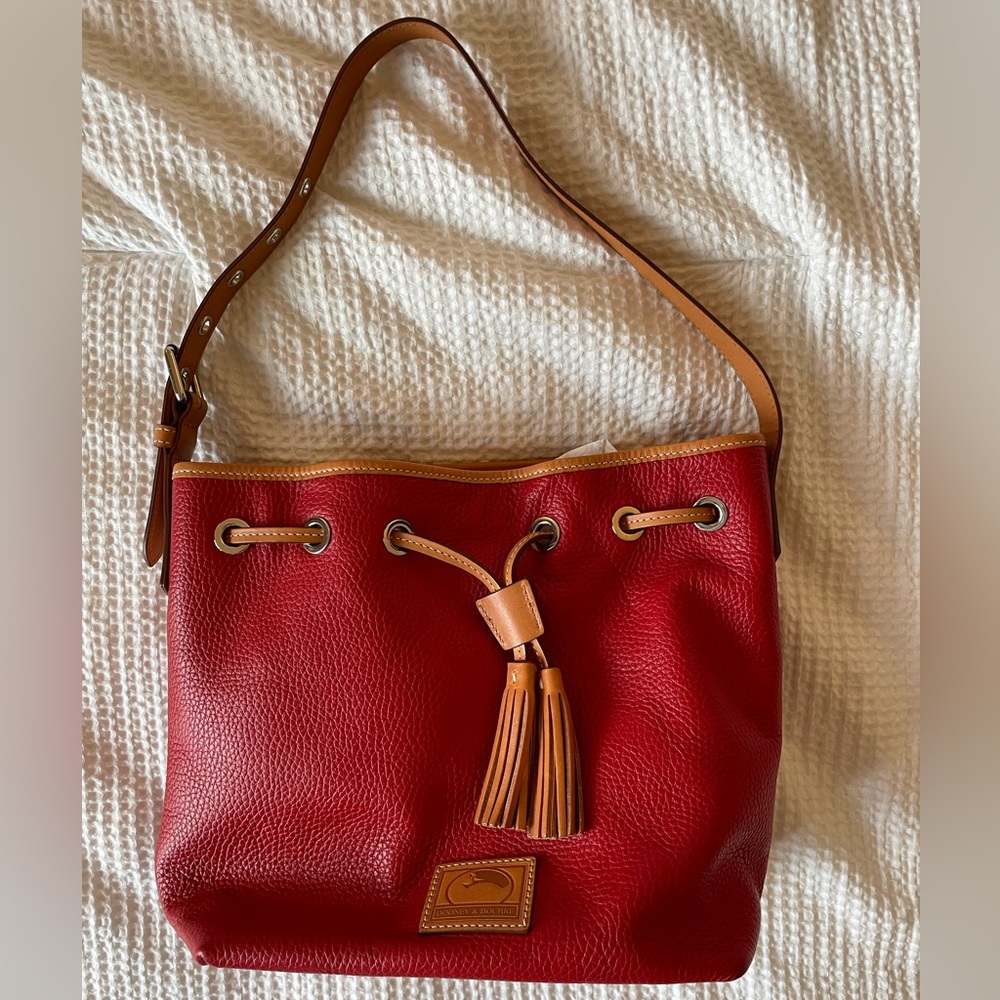 Red Leather Dooney & Burke